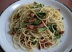 たらの芽のパスタ