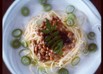 海苔の佃煮で絶品カフェ風納豆パスタ