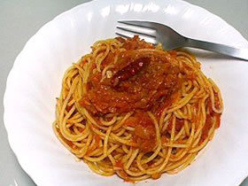 簡単本格トマトパスタ