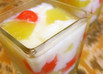 オッサンのフルーツ杏仁豆腐ゼリー