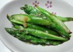 簡単美味しい♪グリーンアスパラの塩麹炒め