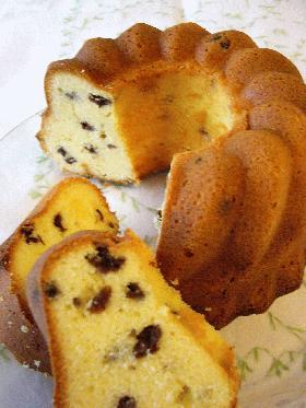 ラムレーズンのサワーケーキ