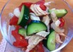夏野菜のささみサラダ