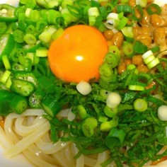 冷やしネバタマうどん 冷やしネバタマうどん