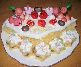 ☆ひし形の雛ケーキ☆２００５