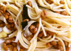 納豆パスタ カルボナーラ風