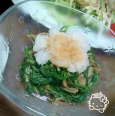 簡単☆美味しい♡オカヒジキ&なめたけ和え