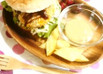 かぼちゃ煮リメイク！かぼコロバーガー○