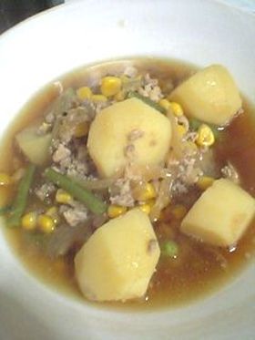 肉じゃがバタコーン☆