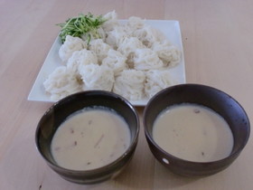 カルボナーラ風豆乳だれそうめん
