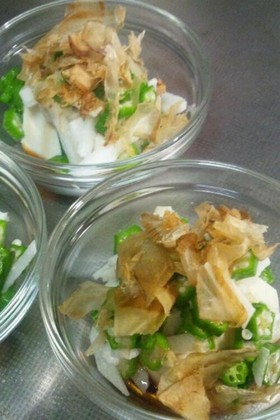 夏にピッタリ☆簡単オクラ・長芋・豆腐♪