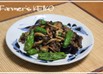 なすとししとうと牛肉の甘辛炒め