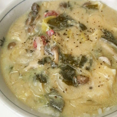 味噌豆乳の春雨と野菜の優しいスープ☆ 味噌豆乳の春雨と野菜の優しいスープ☆