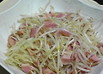 ベーコンともやし炒め
