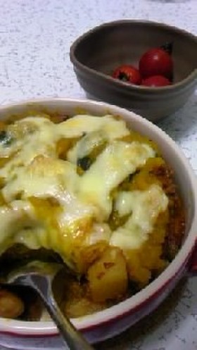 かぼちゃの残りでカレードリア