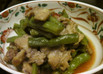 いんげん豆と豚バラ肉の10分煮