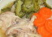鶏モモ肉とキャベツ&ゴーヤのスープ煮