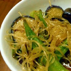 ツルうま!なすとオクラのめんつゆ和え♪ ツルうま!なすとオクラのめんつゆ和え♪