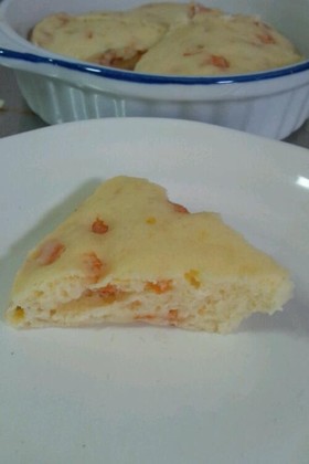 HMと豆腐でふわふわのトマトケーキ♪