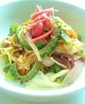 夏野菜入り塩焼きそば
