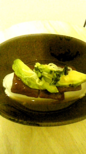 鮪とアボガド☆豆腐
