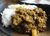 ナスとピーマンのキーマカレー