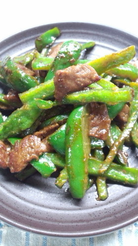簡単・醤油麹と牛肉ピーマン炒め