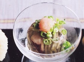 タコと旬菜の煮凍り（にこごり）