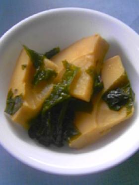 たけのことわかめの煮物