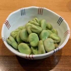 ソラマメ　塩茹で