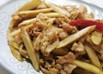豚バラ肉とごぼうのきんぴら