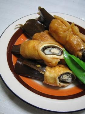 ししゃもの昆布巻き。