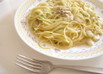 白菜ときのこのホワイトソースパスタ