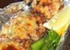 椎茸の納豆チーズ焼き