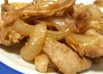 塩麹とニンニクの肉炒め