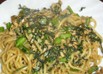 春菊の焼きそば・ごま油風味
