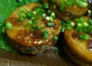 大葉が香る＊蓮根の挽肉はさみ照り焼き