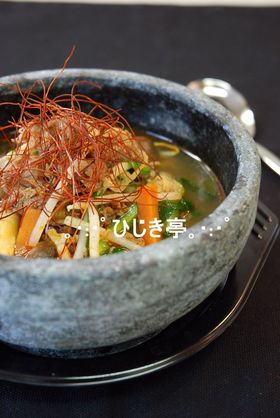 韓国風牛肉の辛いスープ