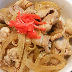 我が家の♪ゴボウ入り豚丼♡