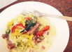 野菜たっぷりのスープパスタ