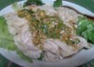 レタスも葱もモリモリ湯豆腐みたいな水餃子