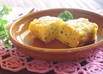 卵1個でふっくらパセリとコーンの玉子焼き