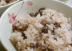 炊飯器で、お赤飯♪