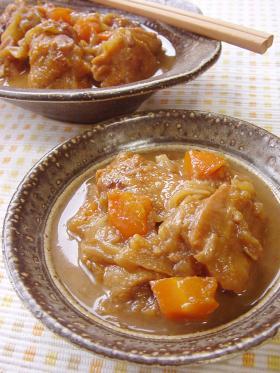 鶏もも肉の和風煮込み。