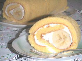 バナナロールケーキ