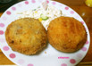 チーズ入りメンチカツ