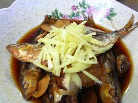 丸ごと食べよう！いわしの生姜煮  [圧力鍋使用]