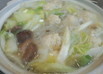 生姜たっぷり鶏団子と緑豆春雨の鍋