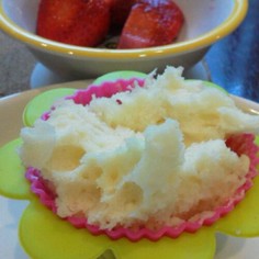 離乳食に◎　超簡単レンジで蒸しパン
