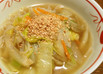 白菜としらたきの具だくさん中華スープ